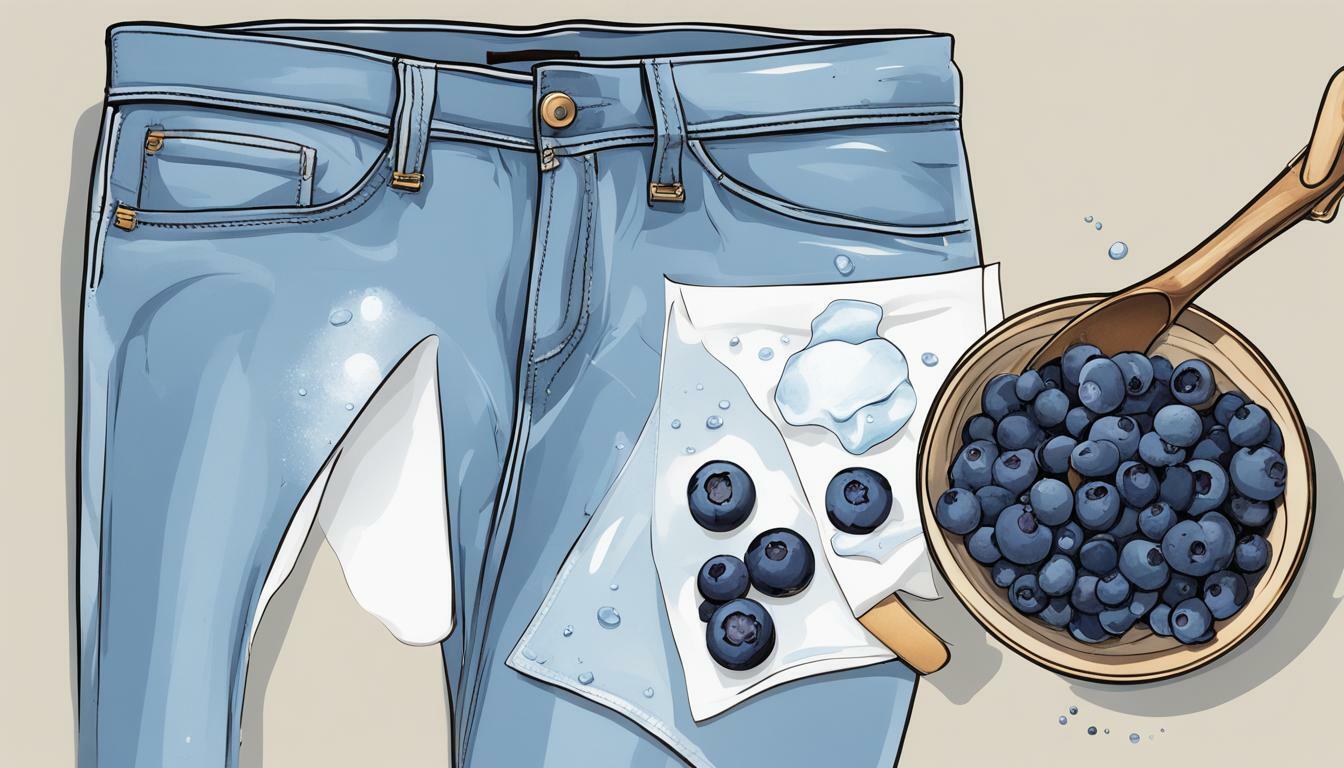 how to remove blueberry stain from clothing
